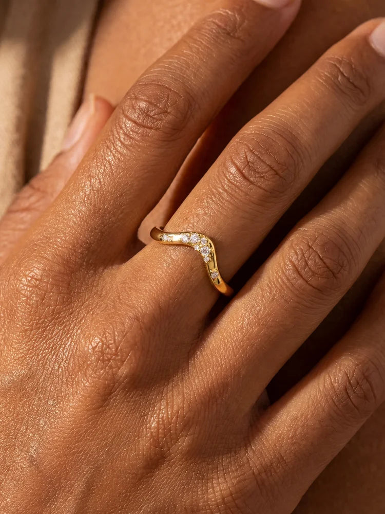 925 Sterling Silver Exquisite Fashion Round Zircon Ring High Quality Fine Jewelry