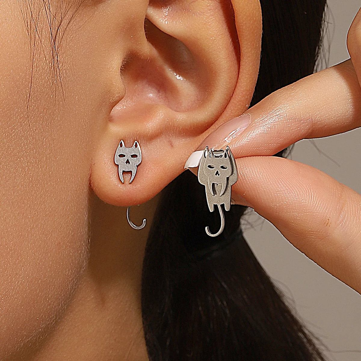Retro Minimalist Geometric Stud Earrings