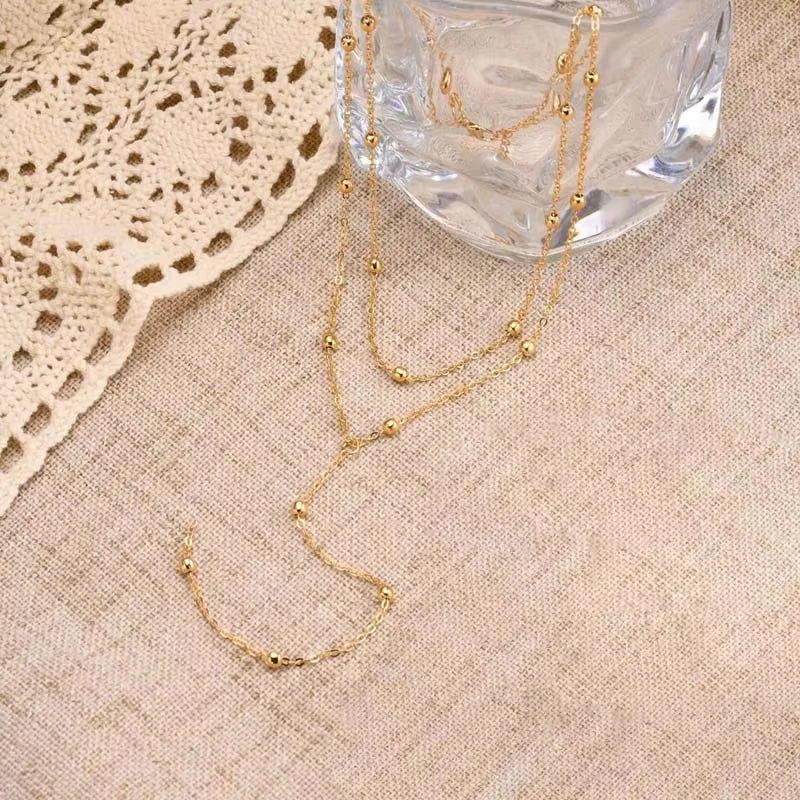 Dainty Long Necklace Laryered