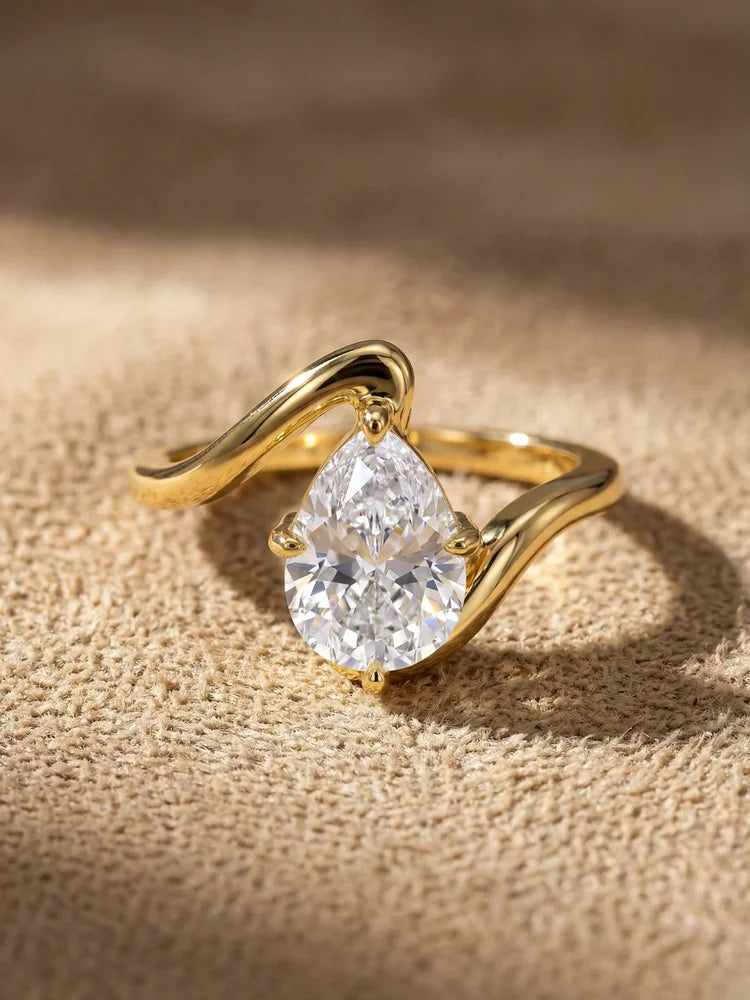925 Sterling Silver Exquisite Fashion Round Zircon Ring High Quality Fine Jewelry
