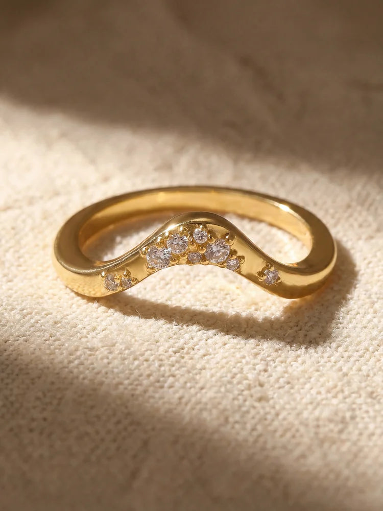 925 Sterling Silver Exquisite Fashion Round Zircon Ring High Quality Fine Jewelry