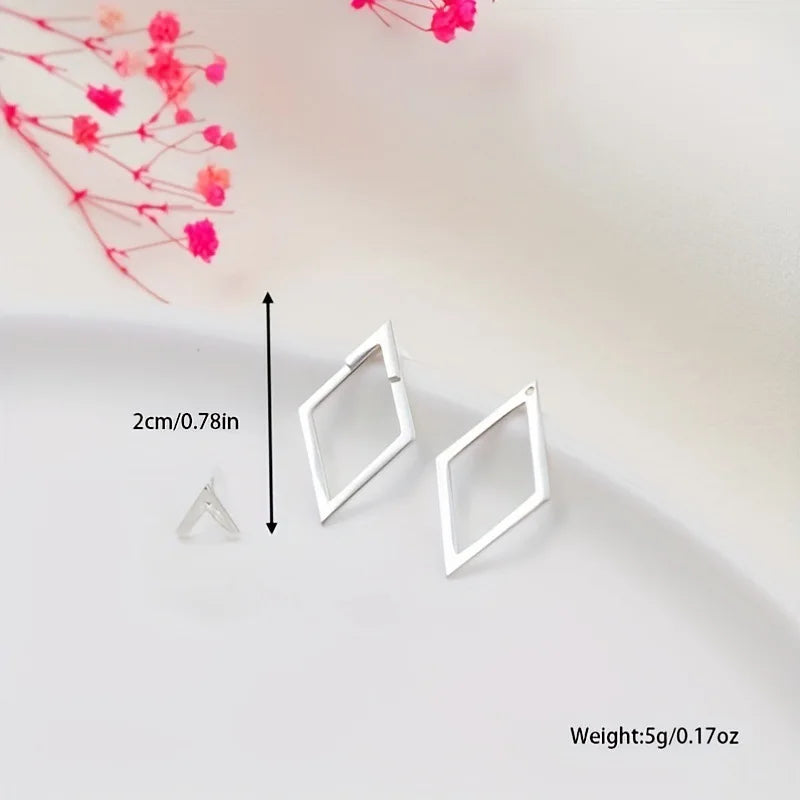 Retro Minimalist Geometric Stud Earrings