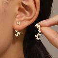 Retro Minimalist Geometric Stud Earrings