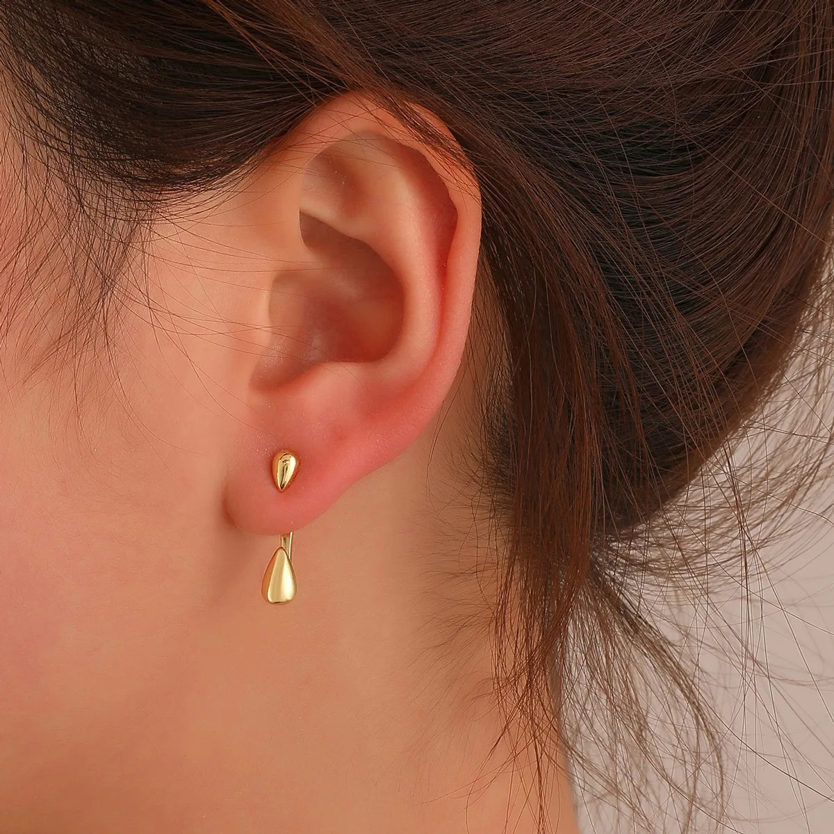 Retro Minimalist Geometric Stud Earrings