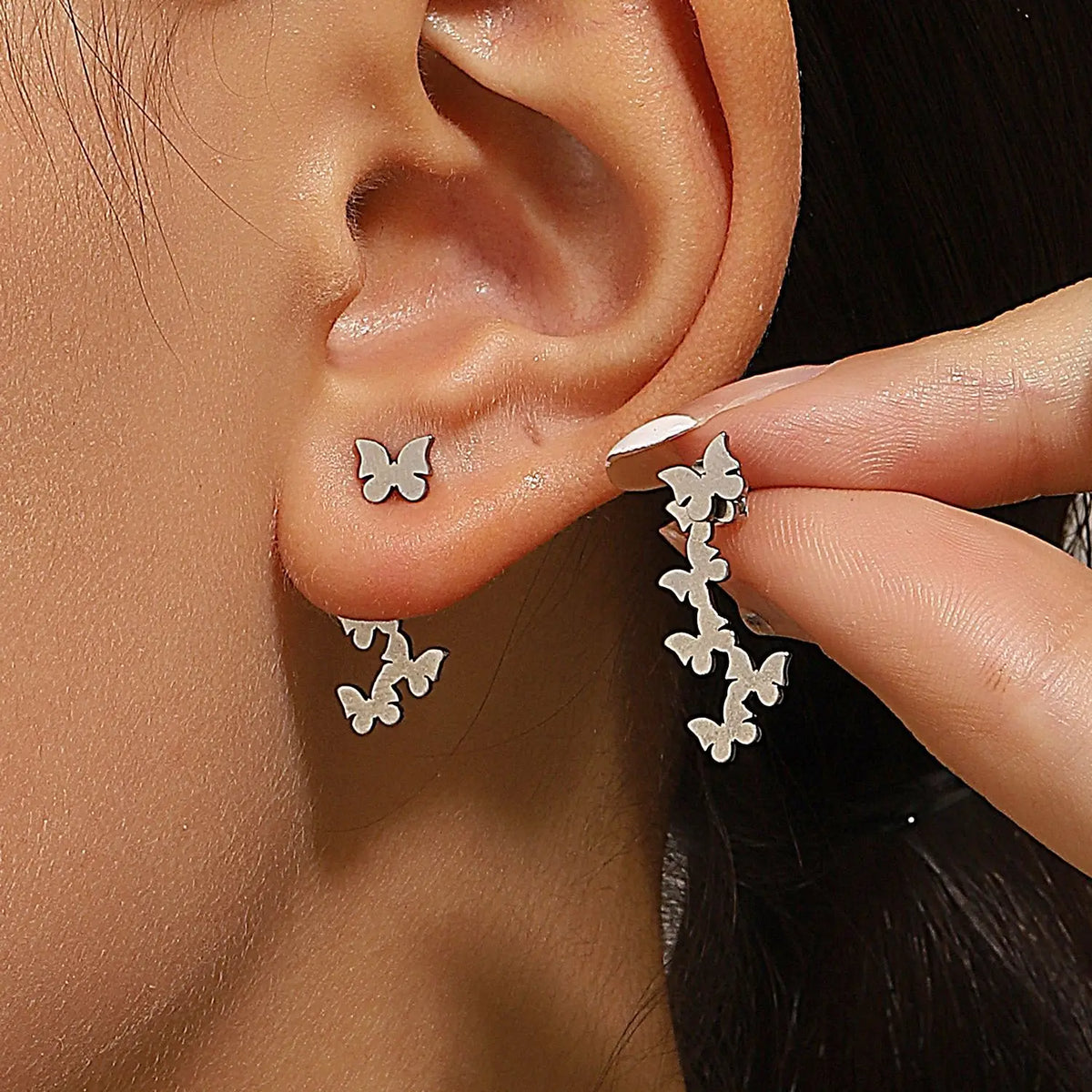 Retro Minimalist Geometric Stud Earrings