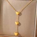 Necklaces Small Fresh Fringe Heart Pendant